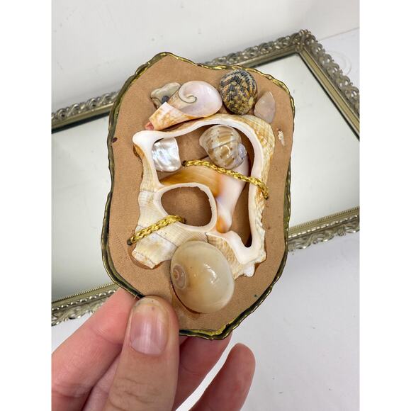 Unique Vintage Korean Brass Shell belt buckle , one of a kind - Picture 8 of 9